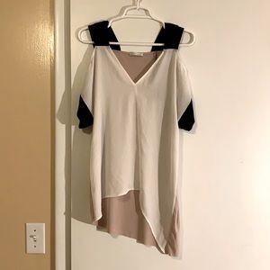 Zara tri color asymmetric top